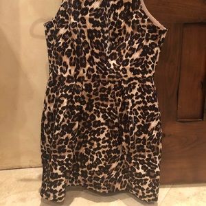Naven SZ M high neck leopard short dress
